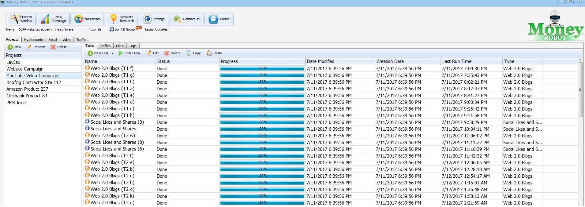 Money Robot Submitter Interface