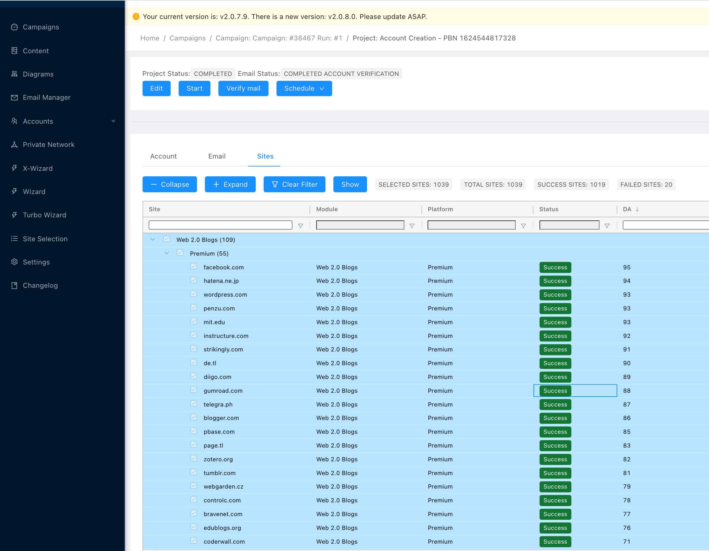 RankerX Interface