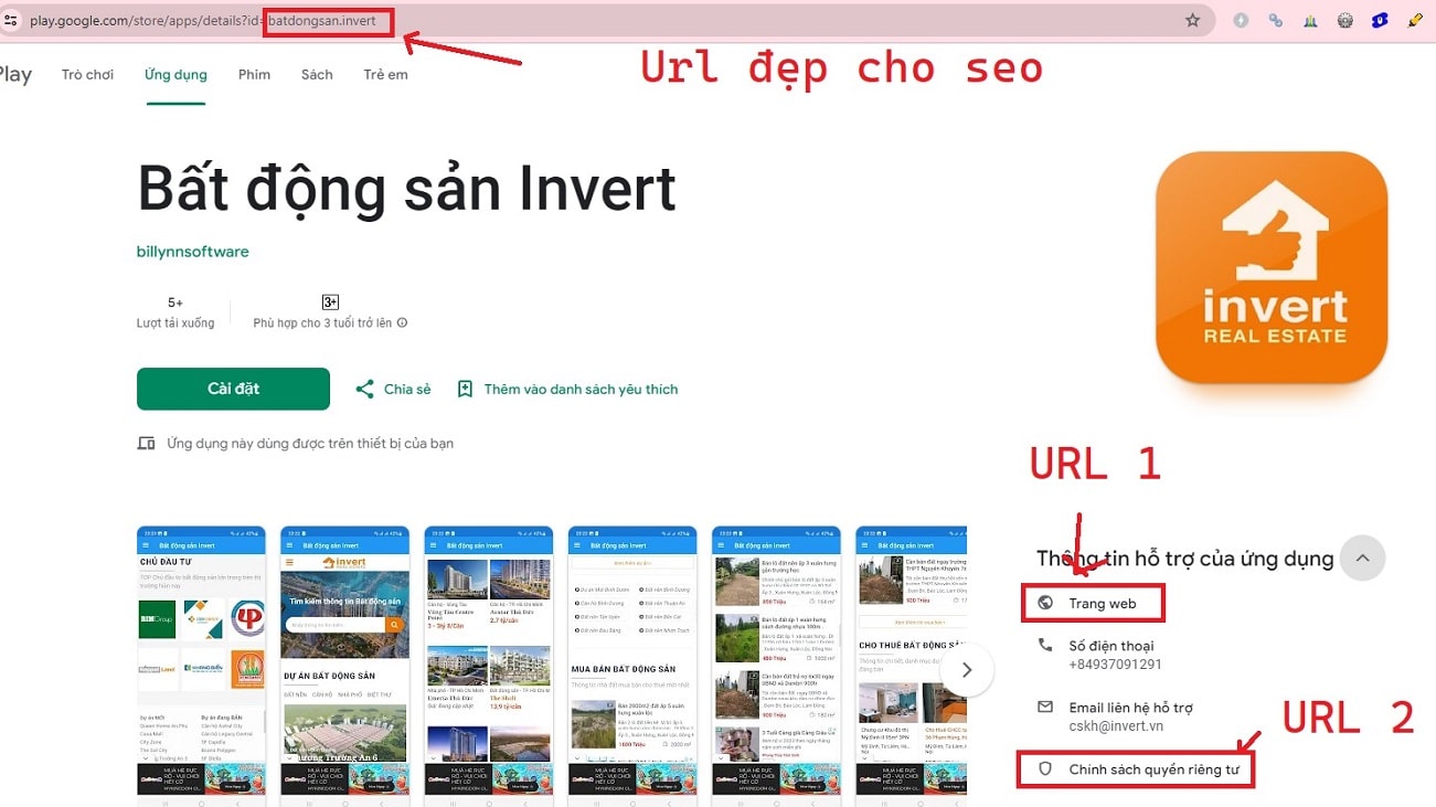 Vị trí backlink trên site của google